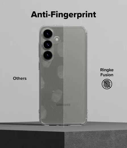 Ringke Fusion Samsung Galaxy S25 Hoesje Back Cover Matte Transparant afbeelding 5