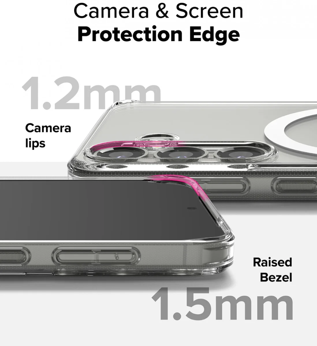 Ringke Fusion Magnetic Samsung Galaxy S25 Hoesje MagSafe / Qi2 Transparant afbeelding 12