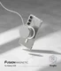 Ringke Fusion Magnetic Samsung Galaxy S25 Hoesje MagSafe / Qi2 Transparant afbeelding 3