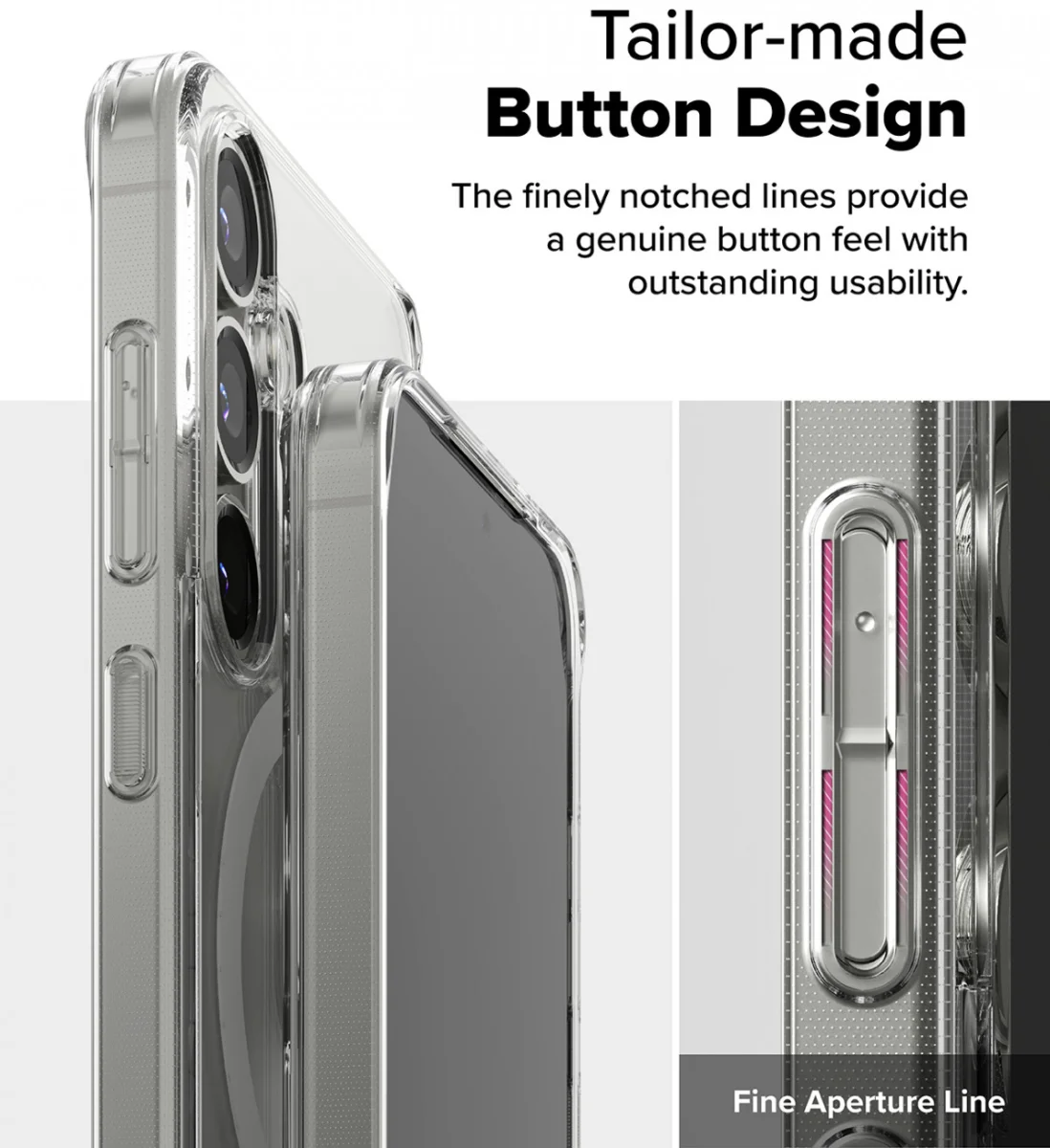 Ringke Fusion Magnetic Samsung Galaxy S25 Hoesje MagSafe / Qi2 Transparant afbeelding 4