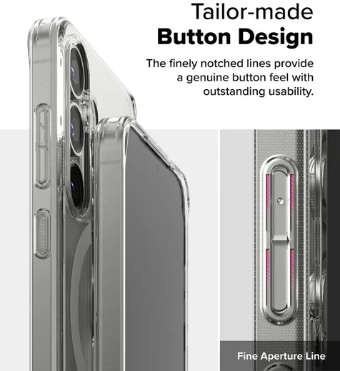 Ringke Fusion Magnetic Samsung Galaxy S25 Hoesje MagSafe / Qi2 Transparant afbeelding 4