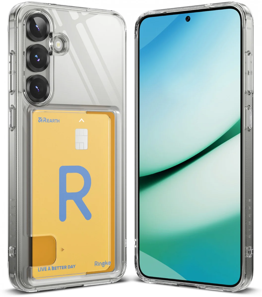 Ringke Fusion Card Samsung Galaxy S25 Hoesje Kaarthouder Transparant afbeelding 1