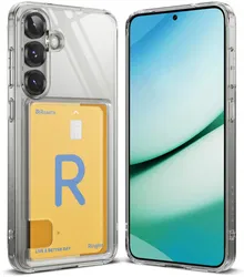 Ringke Fusion Card Samsung Galaxy S25 Hoesje Kaarthouder Transparant afbeelding