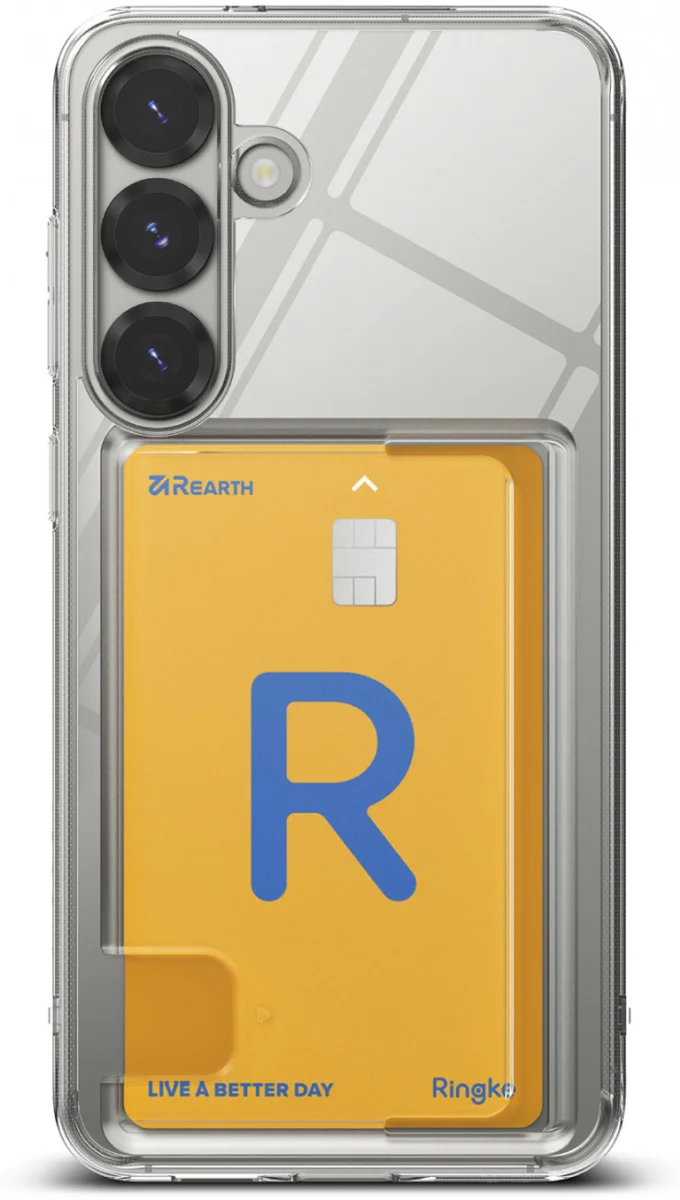 Ringke Fusion Card Samsung Galaxy S25 Hoesje Kaarthouder Transparant afbeelding 2