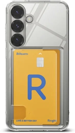 Ringke Fusion Card Samsung Galaxy S25 Hoesje Kaarthouder Transparant afbeelding 2