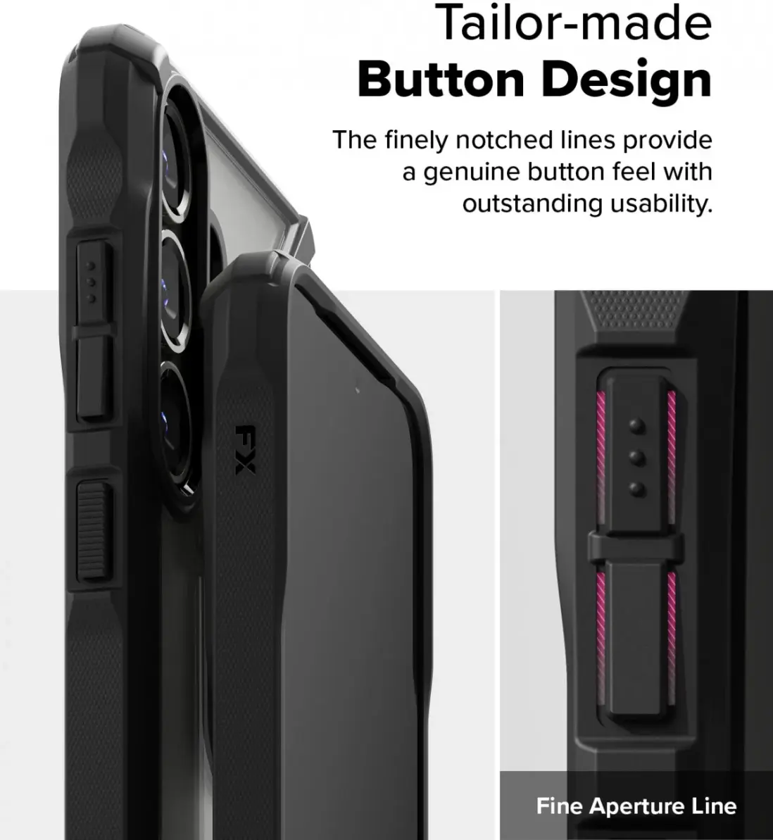 Ringke Fusion X Samsung Galaxy S25 Hoesje Back Cover Zwart afbeelding 11