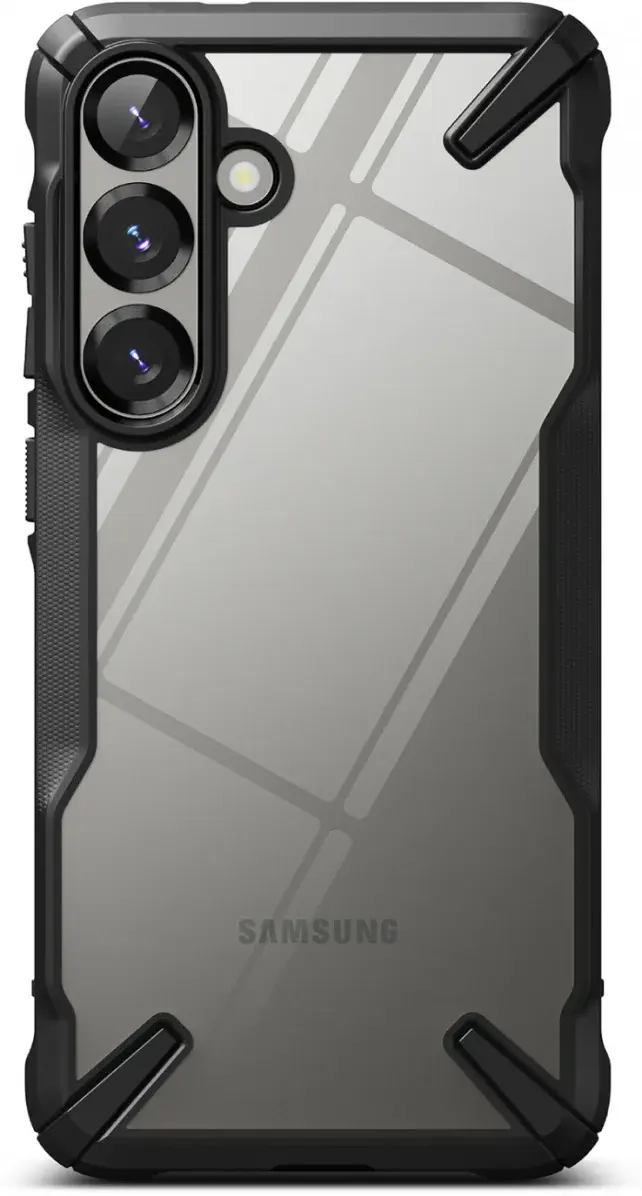 Ringke Fusion X Samsung Galaxy S25 Hoesje Back Cover Zwart afbeelding 2