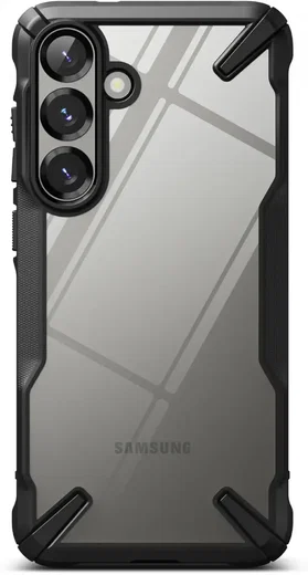 Ringke Fusion X Samsung Galaxy S25 Hoesje Back Cover Zwart afbeelding 2