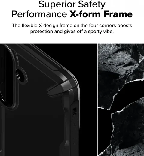 Ringke Fusion X Samsung Galaxy S25 Hoesje Back Cover Zwart afbeelding 5