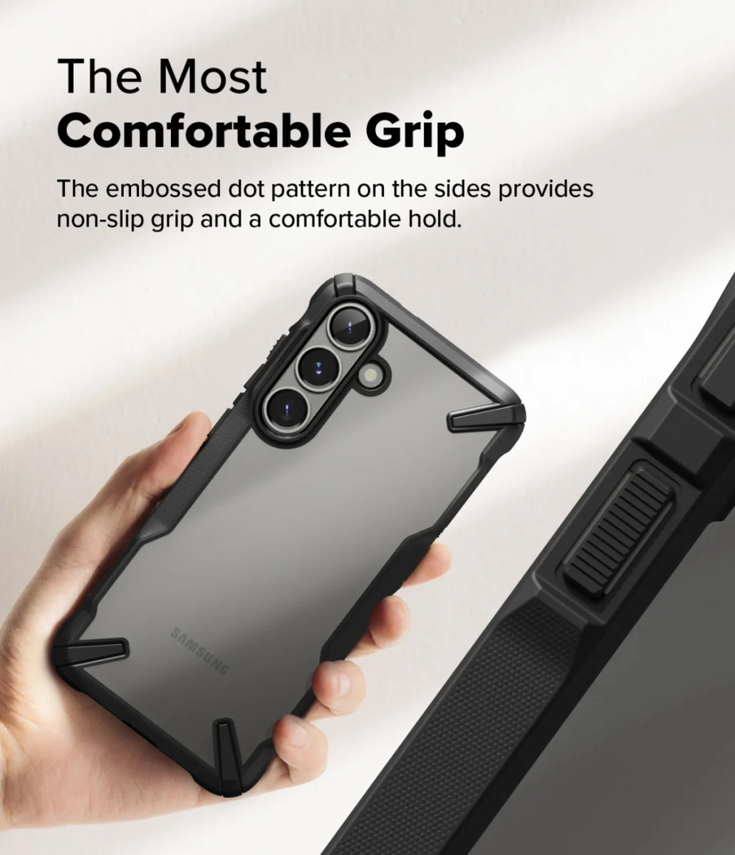 Ringke Fusion X Samsung Galaxy S25 Hoesje Back Cover Zwart afbeelding 7