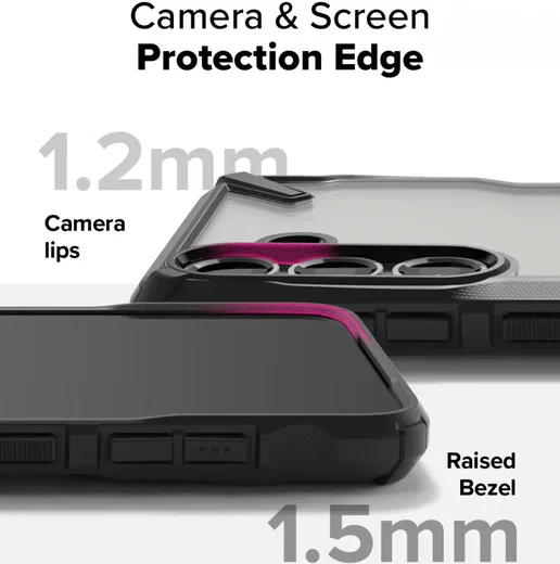 Ringke Fusion X Samsung Galaxy S25 Hoesje Back Cover Zwart afbeelding 9