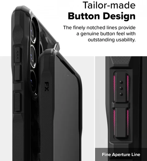 Ringke Fusion X Samsung Galaxy S25 Hoesje Back Cover Camo Zwart afbeelding 11