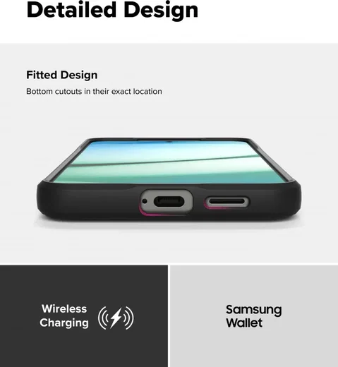Ringke Onyx Samsung Galaxy S25 Hoesje Flexibel TPU Back Cover Zwart afbeelding 7