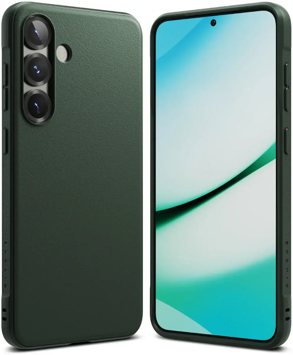 Ringke Onyx Samsung Galaxy S25 Hoesje Flexibel TPU Back Cover Groen afbeelding 1