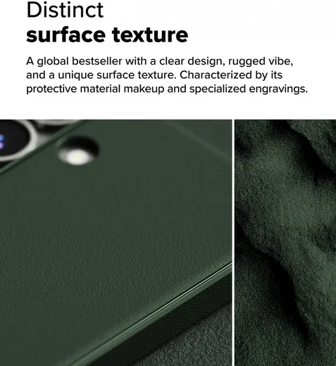 Ringke Onyx Samsung Galaxy S25 Hoesje Flexibel TPU Back Cover Groen afbeelding 2