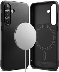 Ringke Onyx Magnetic Samsung Galaxy S25 Hoesje MagSafe / Qi2 Zwart afbeelding