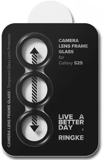 Ringke Frame Glass Samsung Galaxy S25 Camera Protector (2-Pack) afbeelding 14