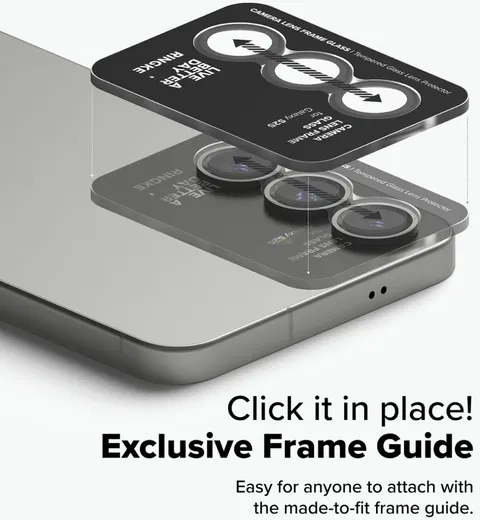 Ringke Frame Glass Samsung Galaxy S25 Camera Protector (2-Pack) afbeelding 4