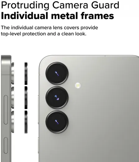 Ringke Frame Glass Samsung Galaxy S25 Camera Protector (2-Pack) afbeelding 6