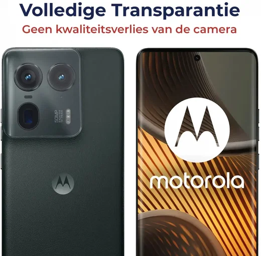 Rosso Motorola Edge 50 Ultra Camera Lens Protector Transparant afbeelding 6
