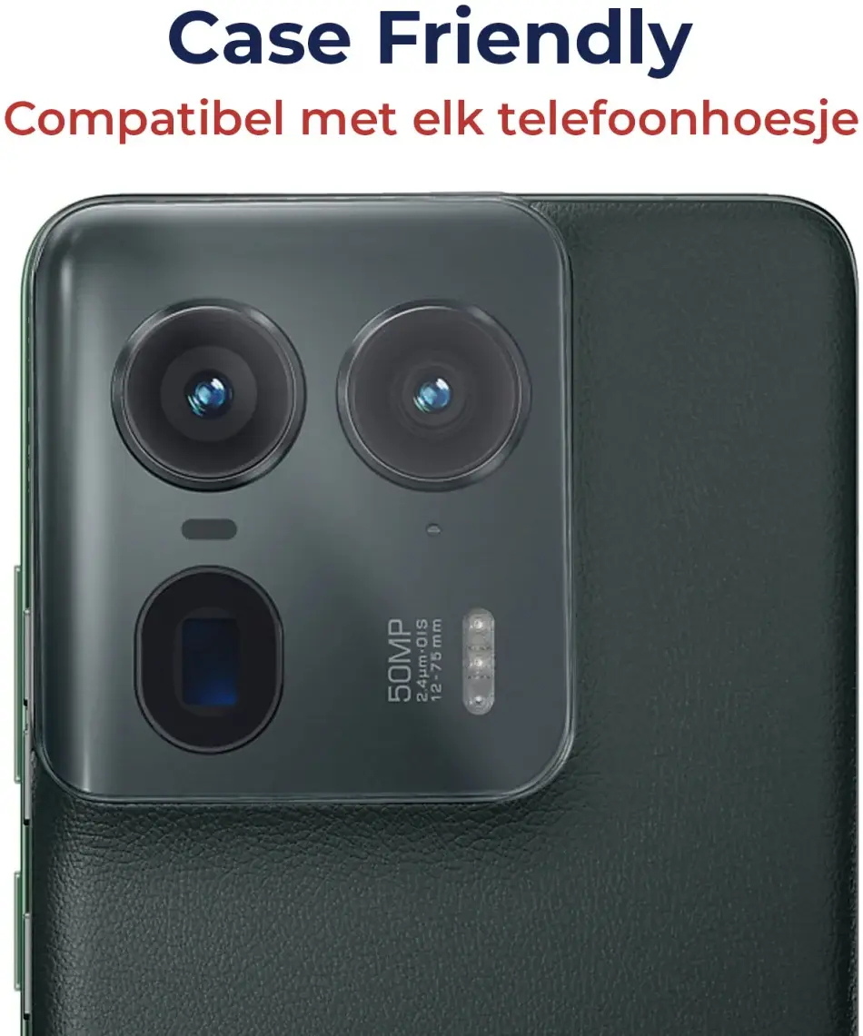 Rosso Motorola Edge 50 Ultra Camera Lens Protector Transparant afbeelding 7