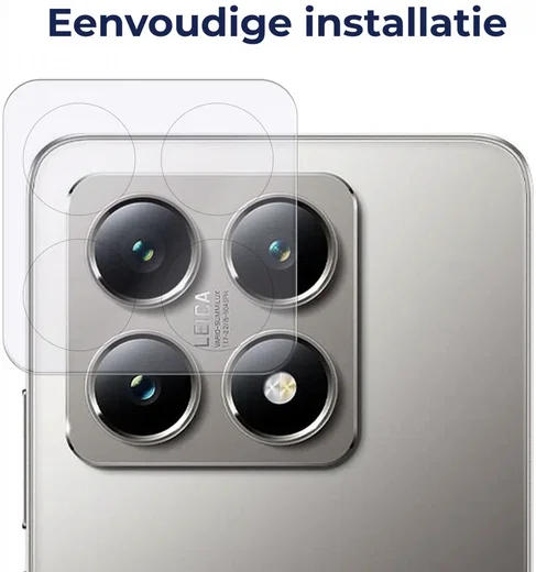Rosso Xiaomi 14T Camera Lens Protector Transparant afbeelding 4