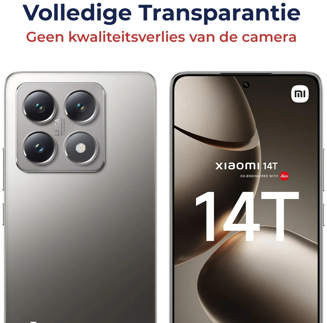 Rosso Xiaomi 14T Camera Lens Protector Transparant afbeelding 5