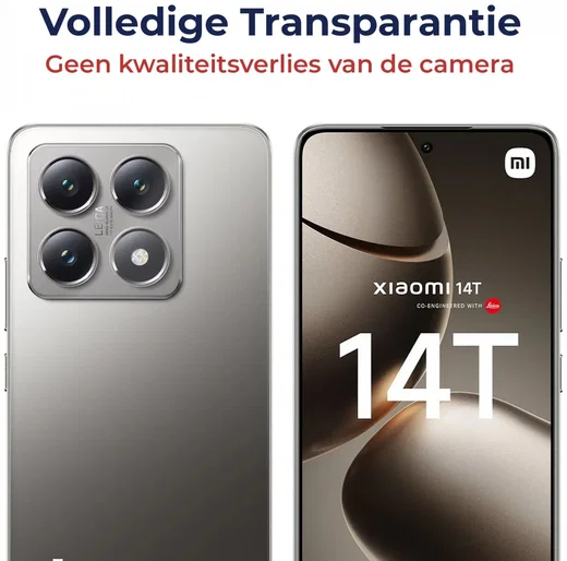 Rosso Xiaomi 14T Camera Lens Protector Transparant afbeelding 5