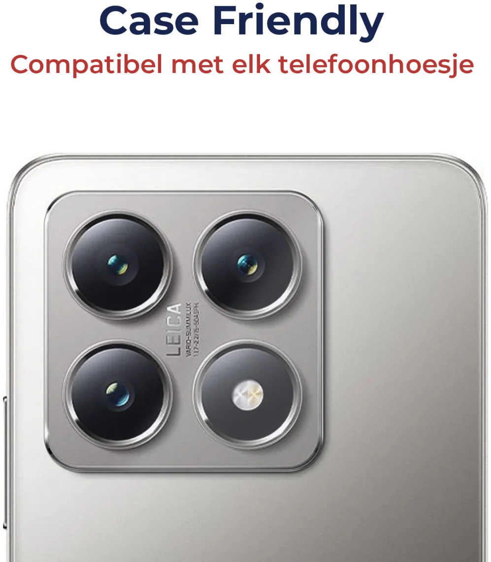Rosso Xiaomi 14T Camera Lens Protector Transparant afbeelding 6