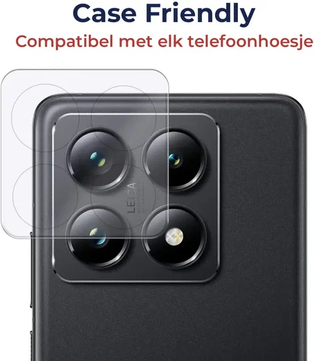 Rosso Xiaomi 14T Pro Camera Lens Protector Transparant afbeelding 7