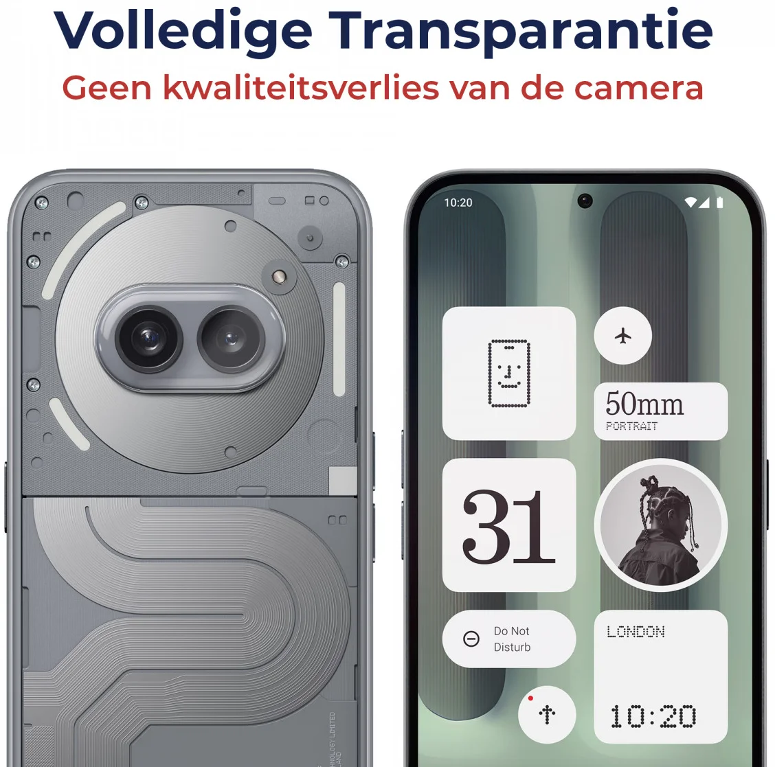 Rosso Nothing Phone (2a) Plus Camera Lens Protector Transparant afbeelding 2