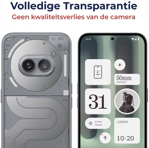 Rosso Nothing Phone (2a) Plus Camera Lens Protector Transparant afbeelding 2