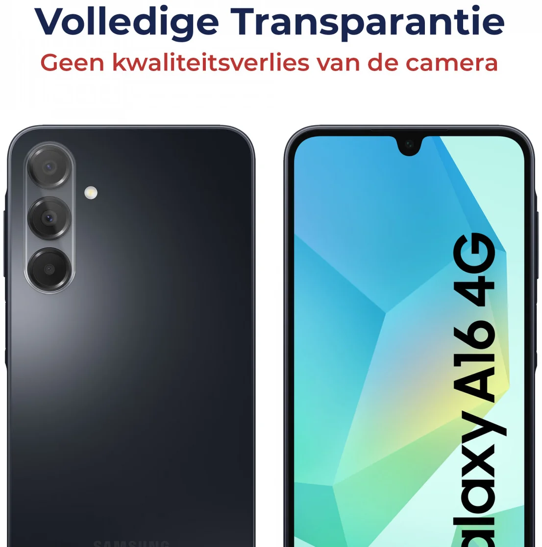 Rosso Samsung Galaxy A16 Camera Lens Protector Transparant afbeelding 6