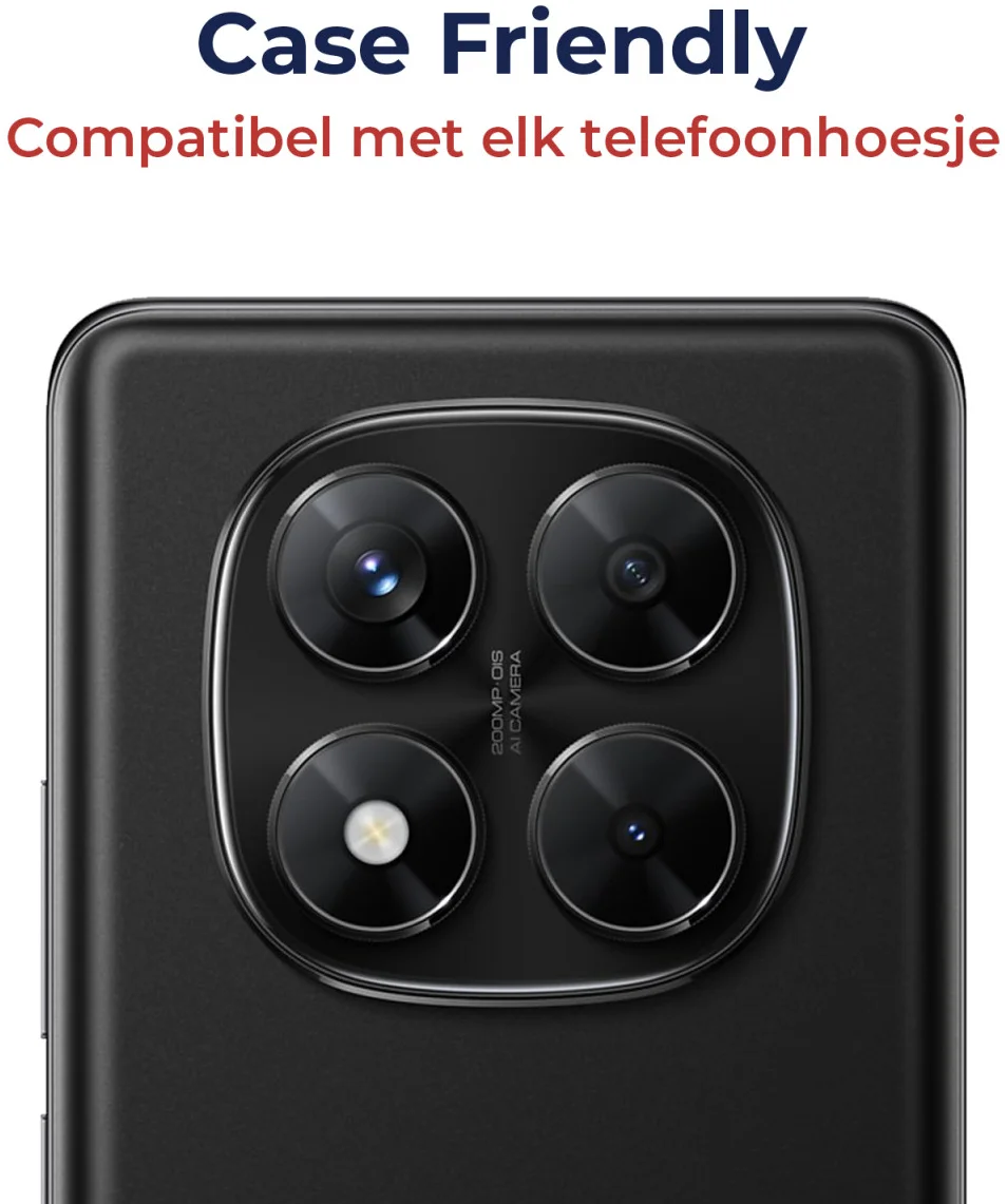 Rosso Xiaomi Poco X7 / Redmi Note 14 Pro 5G Camera Lens Protector Transparant afbeelding 4