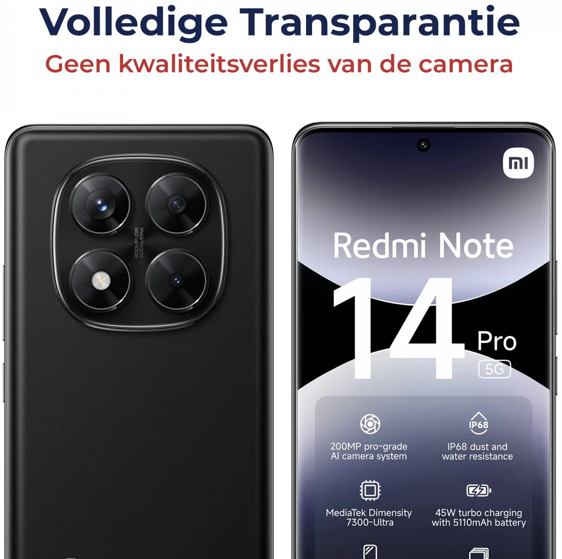 Rosso Xiaomi Poco X7 / Redmi Note 14 Pro 5G Camera Lens Protector Transparant afbeelding 6