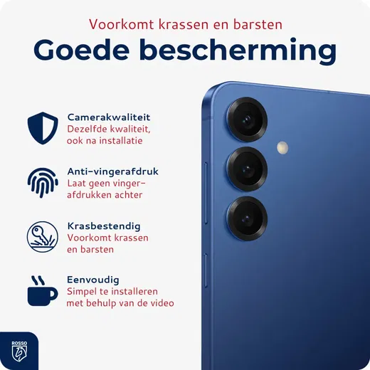 Rosso Samsung Galaxy S25 Camera Lens Protector Transparant afbeelding 4