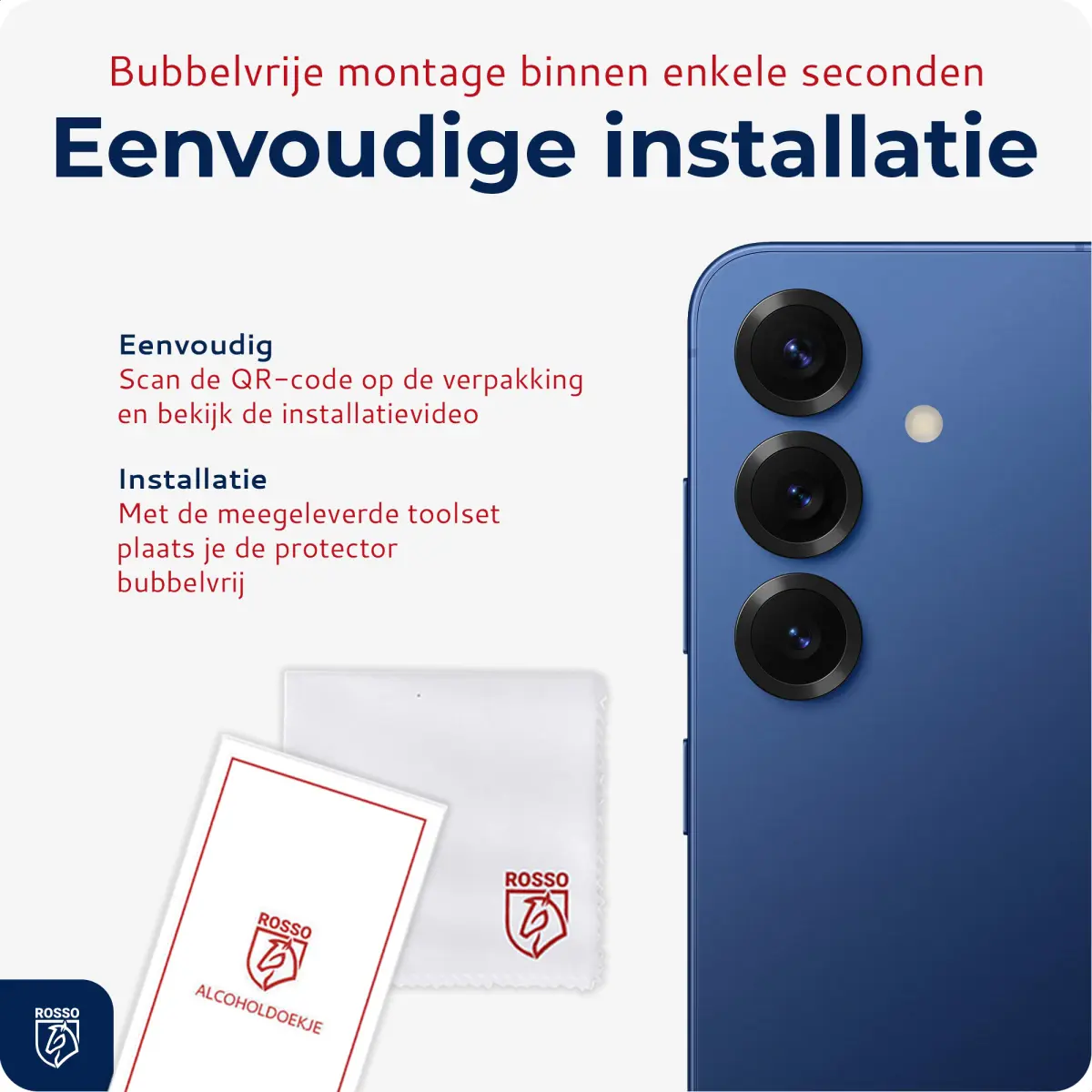 Rosso Samsung Galaxy S25 Camera Lens Protector Transparant afbeelding 6