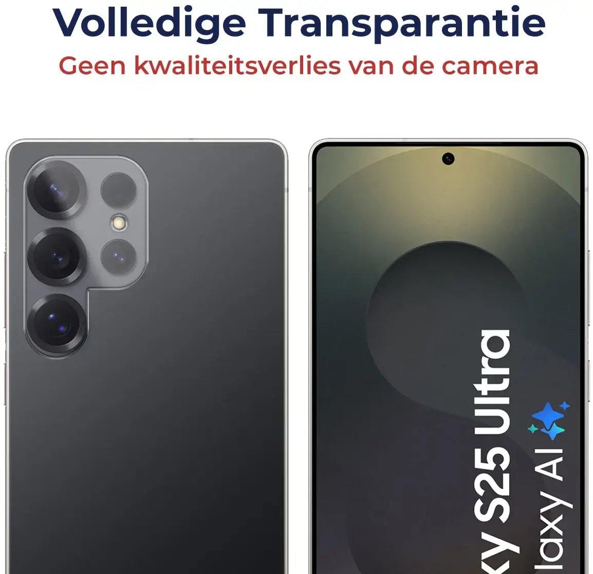 Rosso Samsung Galaxy S25 Ultra Camera Lens Protector Transparant afbeelding 4