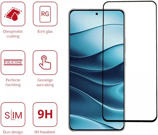 Rosso Xiaomi Redmi Note 14 4G 9H Tempered Glass Screen Protector afbeelding 2