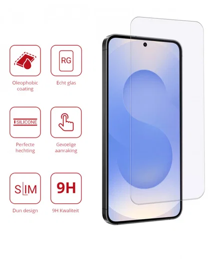 Rosso Samsung Galaxy S25 9H Tempered Glass Screen Protector afbeelding 2