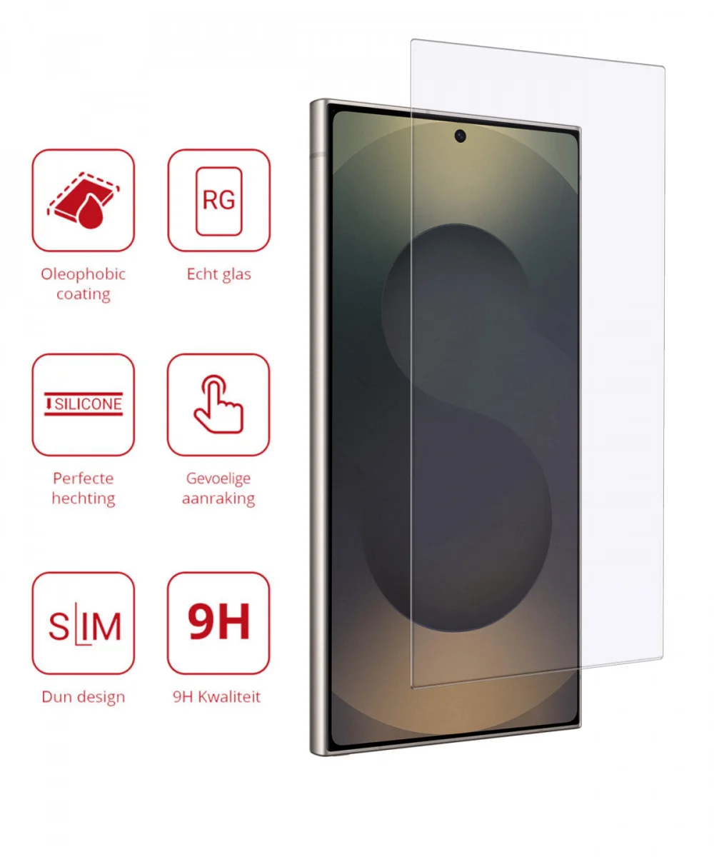 Rosso Samsung Galaxy S25 Ultra 9H Tempered Glass Screen Protector afbeelding 2