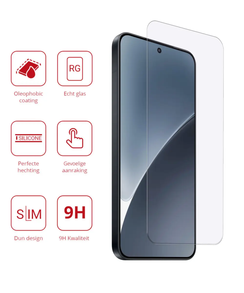 Rosso Xiaomi 15 9H Tempered Glass Screen Protector afbeelding 2