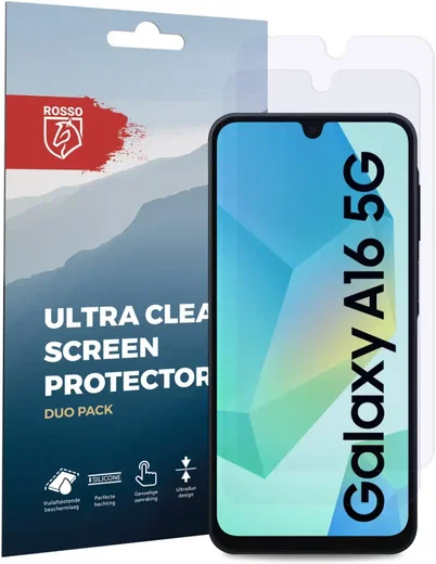 Rosso Samsung Galaxy A16 Screen Protector Case Friendly Folie Duo Pack afbeelding 7