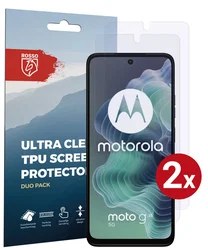 Rosso Motorola Moto G35 Screen Protector Case Friendly Folie Duo Pack afbeelding