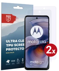 Rosso Motorola Moto G55 Screen Protector Case Friendly Folie Duo Pack afbeelding