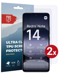 Rosso Xiaomi Redmi Note 14 4G Screen Protector Case Friendly Folie Duo Pack afbeelding
