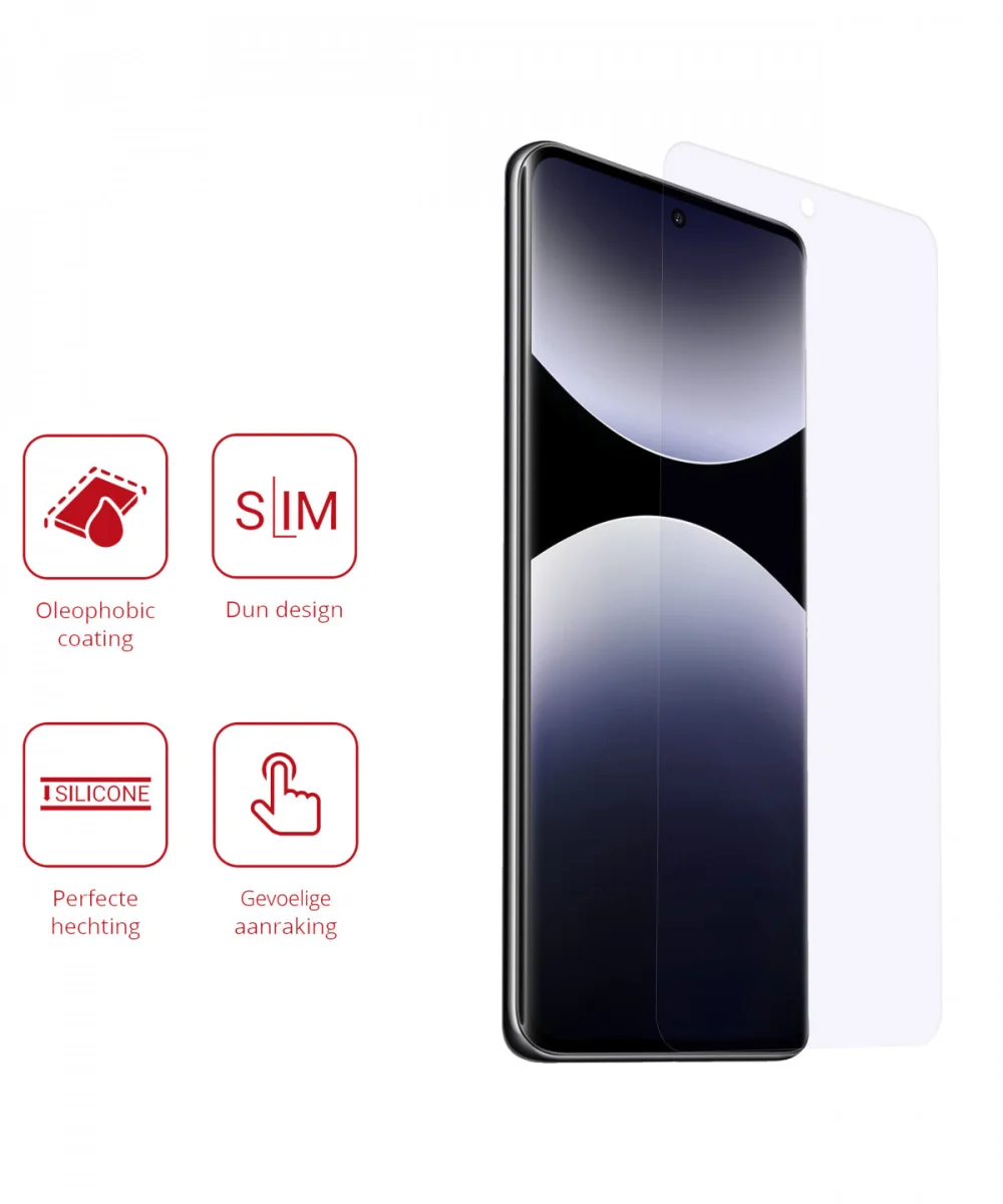 Rosso Xiaomi Redmi Note 14 4G Screen Protector Case Friendly Folie Duo Pack afbeelding 2