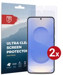 Rosso Samsung Galaxy S25 Screen Protector Case Friendly Folie Duo Pack afbeelding