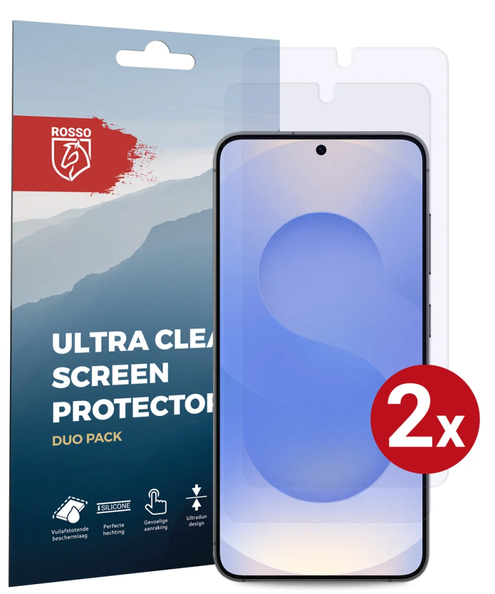 Rosso Samsung Galaxy S25 Plus Screen Protector Case Friendly Folie Duo Pack afbeelding 1