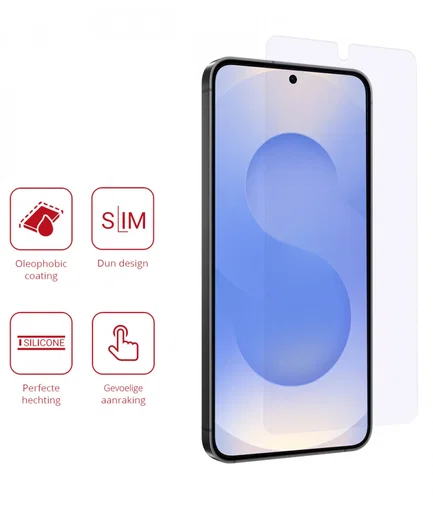 Rosso Samsung Galaxy S25 Plus Screen Protector Case Friendly Folie Duo Pack afbeelding 2